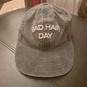 BAD HAIR FAY WASHED DENIM GREY DAD HAT ONE SIZE ADJUSTABLE